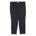 GAP Womens Cotton Blend Black Slim Tapered Trousers W32 L26 Classic Comfort Fit