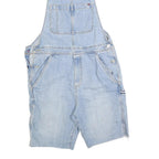TOMMY HILFIGER Womens Blue Denim Dungarees Relaxed Cotton Blend S W34 L10 Shorts