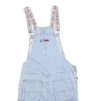 TOMMY HILFIGER Womens Blue Denim Dungarees Relaxed Cotton Blend S W34 L10 Shorts