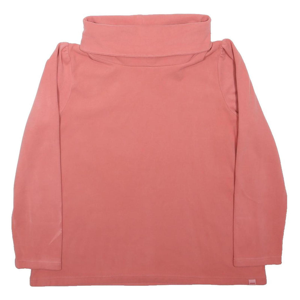 REGATTA Womens Pink Plain Polyester Blend Roll Neck Regular Fit Jumper UK 16