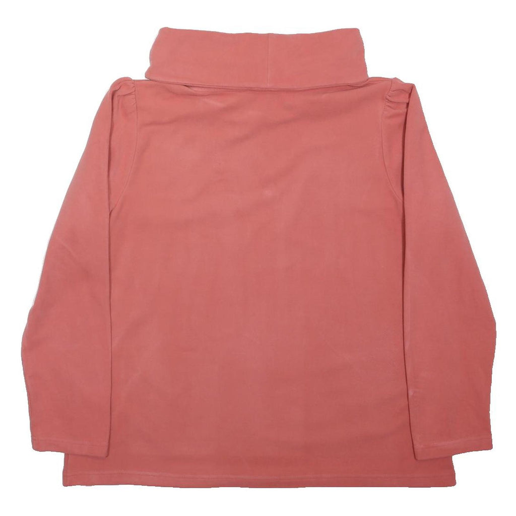 REGATTA Womens Pink Plain Polyester Blend Roll Neck Regular Fit Jumper UK 16