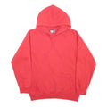 FP Mens Red Hoodie L Plain Pullover Cotton Blend Casual Comfort