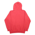 FP Mens Red Hoodie L Plain Pullover Cotton Blend Casual Comfort