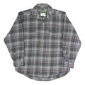 FIELD & STREAM Mens Grey & Black Check Shirt M Cotton Blend Casual Long Sleeve