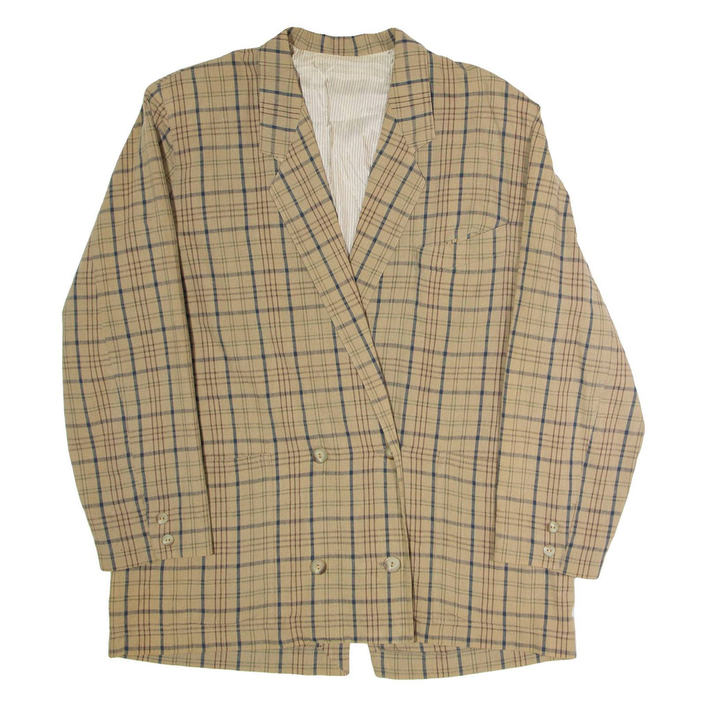 PENNYBLACK Womens Blazer Jacket Brown 90s Plaid UK 14