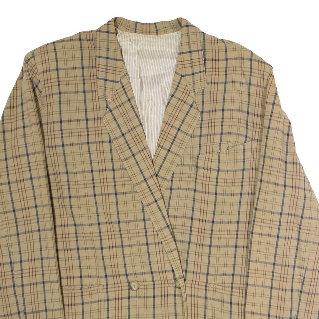 PENNYBLACK Womens Blazer Jacket Brown 90s Plaid UK 14