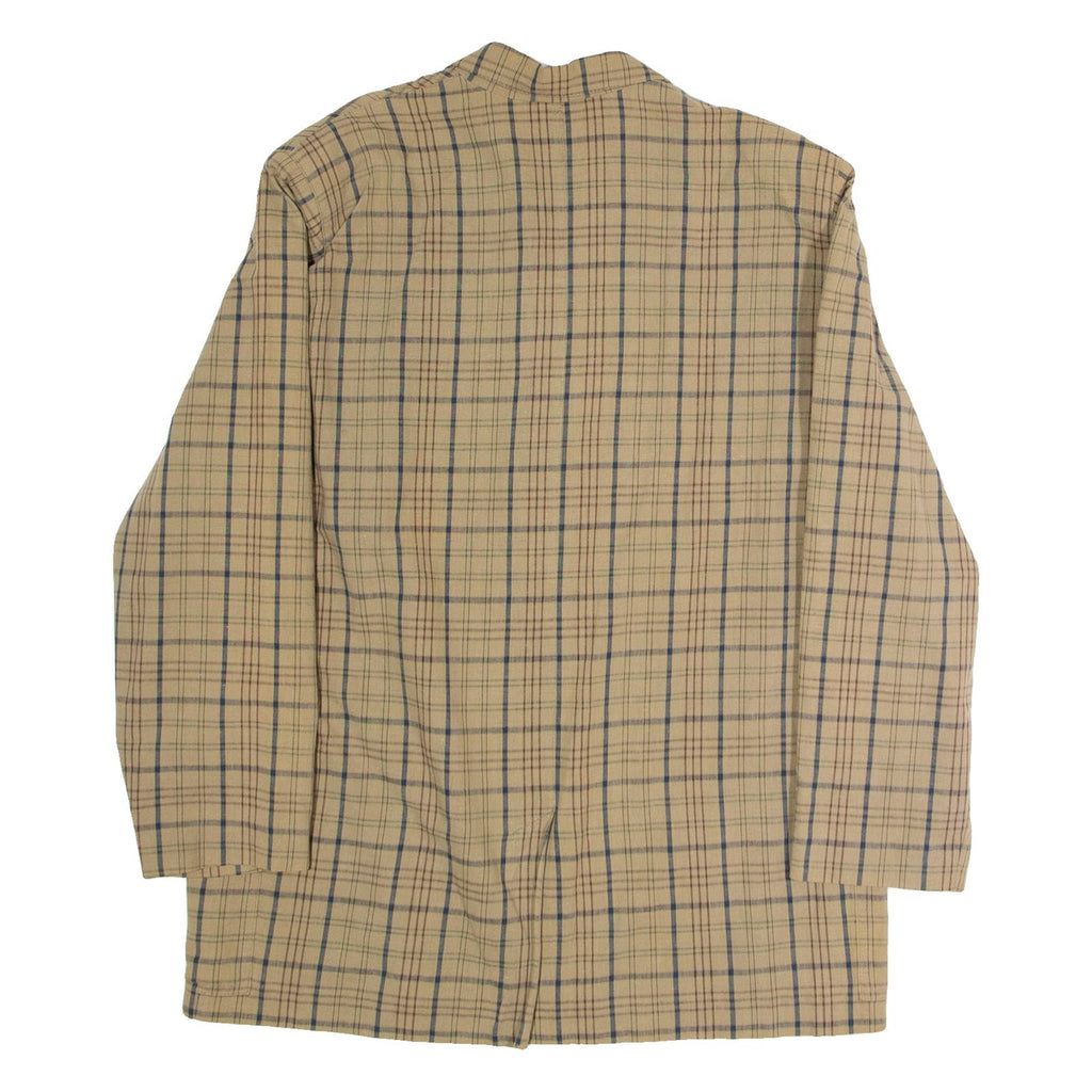 PENNYBLACK Womens Blazer Jacket Brown 90s Plaid UK 14