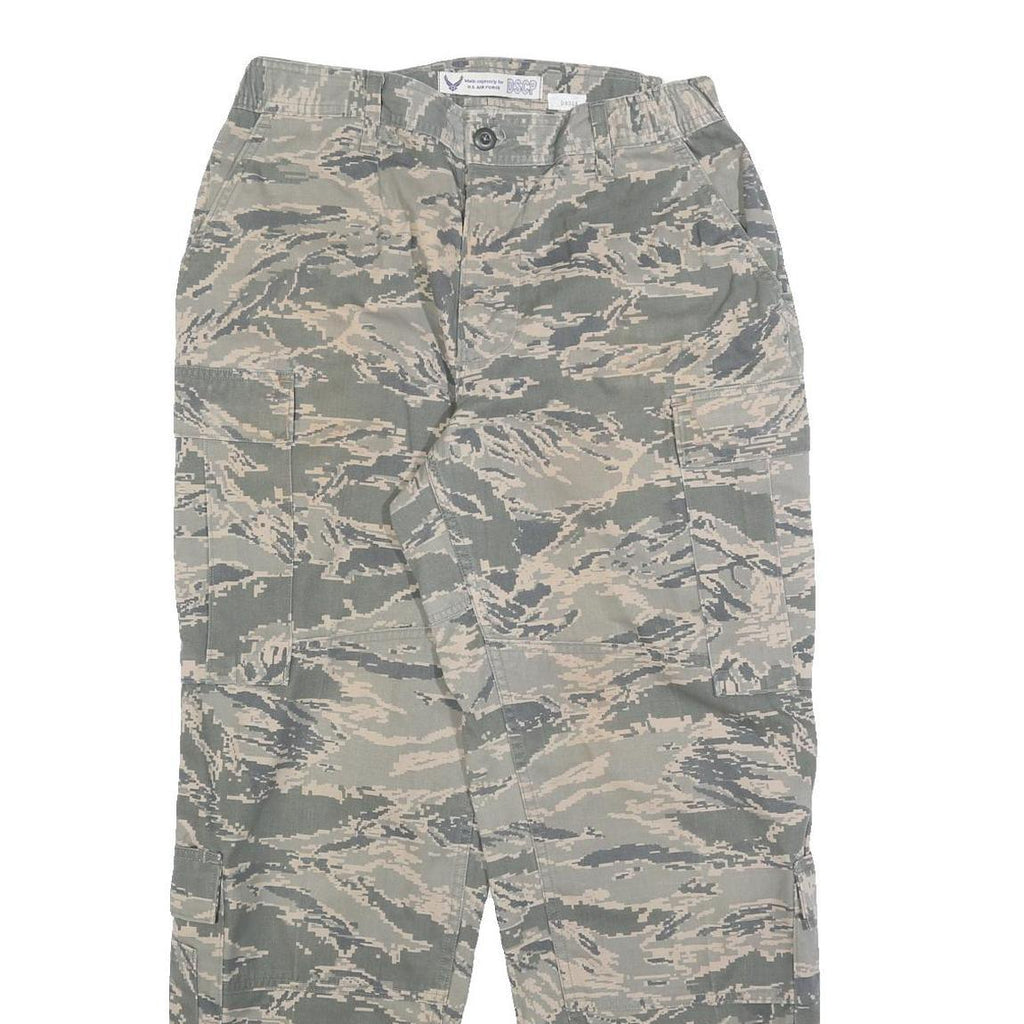 RACOE INC Mens Cotton Blend Camouflage Regular Cargo Trousers W31 L31 Casual