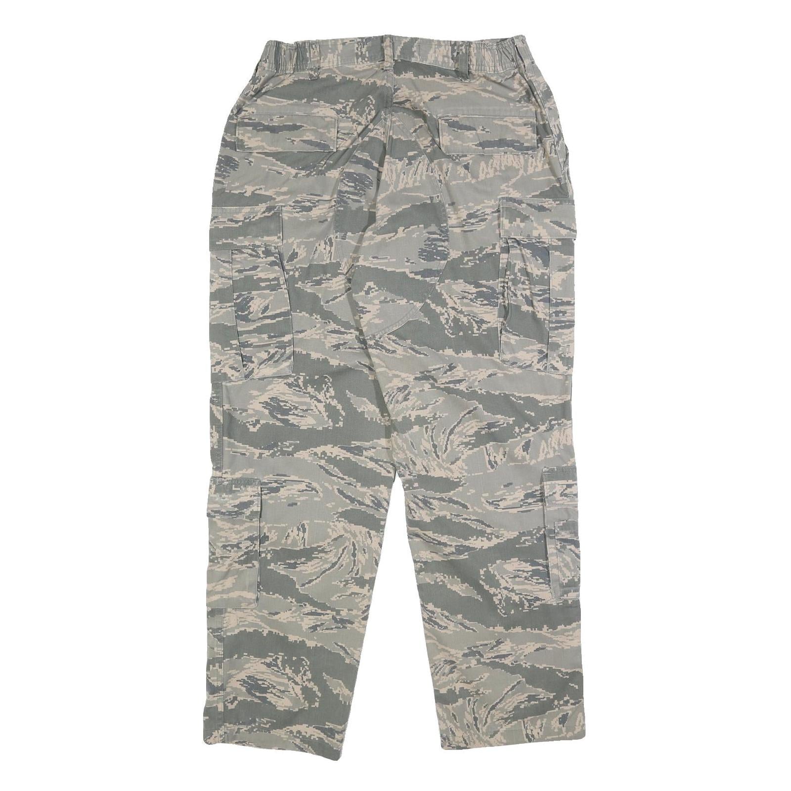 RACOE INC Mens Cotton Blend Camouflage Regular Cargo Trousers W31 L31 Casual