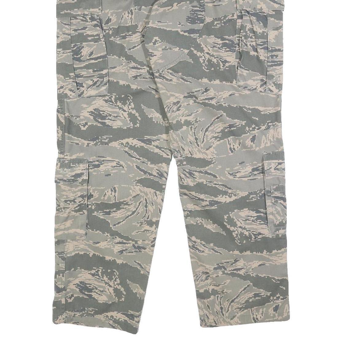 RACOE INC Mens Cotton Blend Camouflage Regular Cargo Trousers W31 L31 Casual