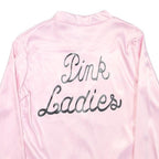 Womens Pink Pink Ladies Zip Jacket S Polyester Blend Plain Stylish Retro