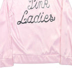 Womens Pink Pink Ladies Zip Jacket S Polyester Blend Plain Stylish Retro