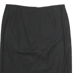 ARMANI COLLEZIONI Womens Black Pencil Knee Length Cotton Blend Skirt M Office
