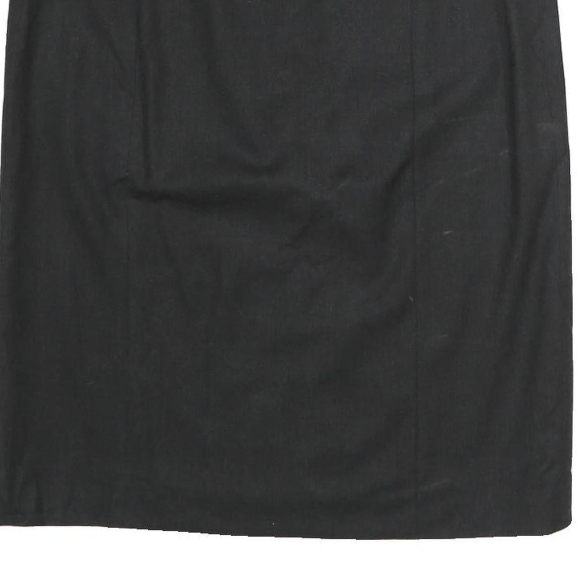 ARMANI COLLEZIONI Womens Black Pencil Knee Length Cotton Blend Skirt M Office