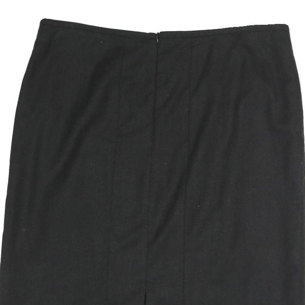 ARMANI COLLEZIONI Womens Black Pencil Knee Length Cotton Blend Skirt M Office