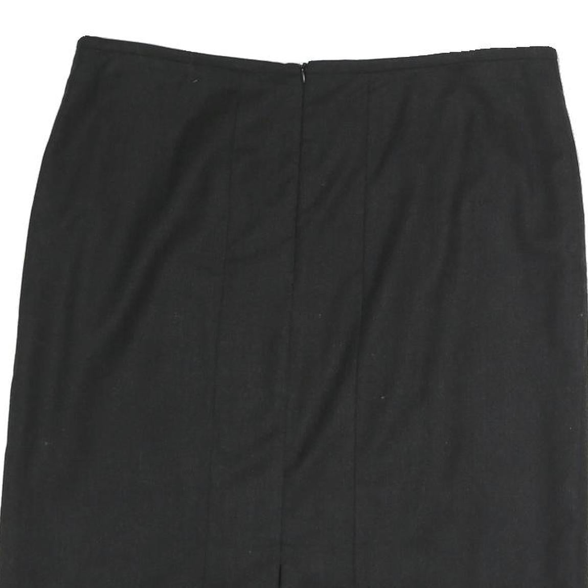 ARMANI COLLEZIONI Womens Black Pencil Knee Length Cotton Blend Skirt M Office