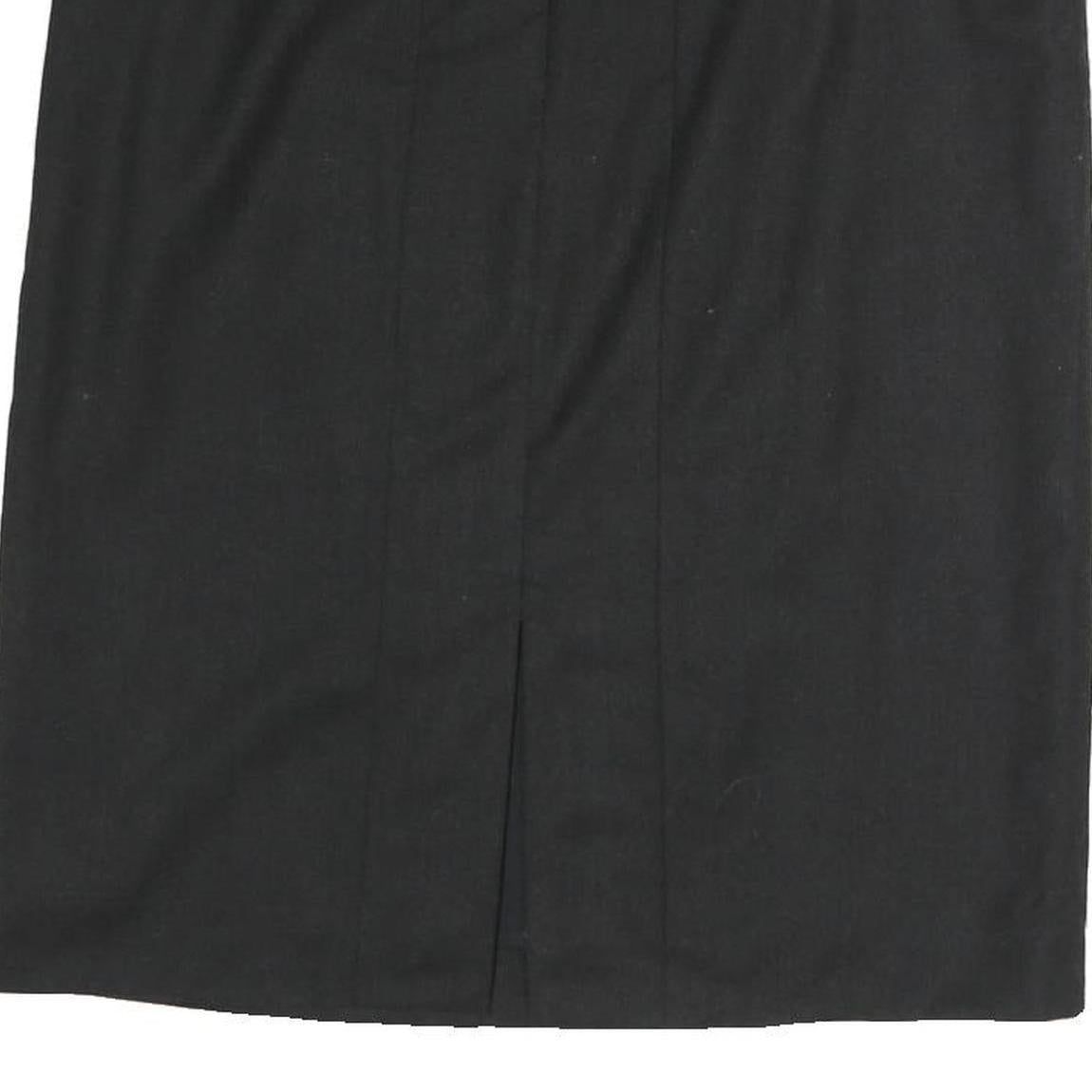 ARMANI COLLEZIONI Womens Black Pencil Knee Length Cotton Blend Skirt M Office