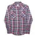 TOMMY HILFIGER Mens Blue Red Check Shirt S Long Sleeve Casual Cotton Blend
