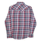 TOMMY HILFIGER Mens Blue Red Check Shirt S Long Sleeve Casual Cotton Blend