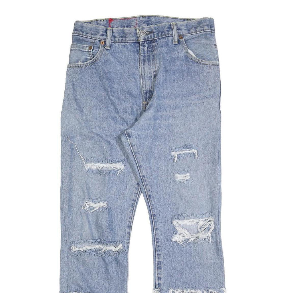 LEVI'S 517 STRAIGHT Womens Blue Cotton Blend Regular Straight Denim W30 L28