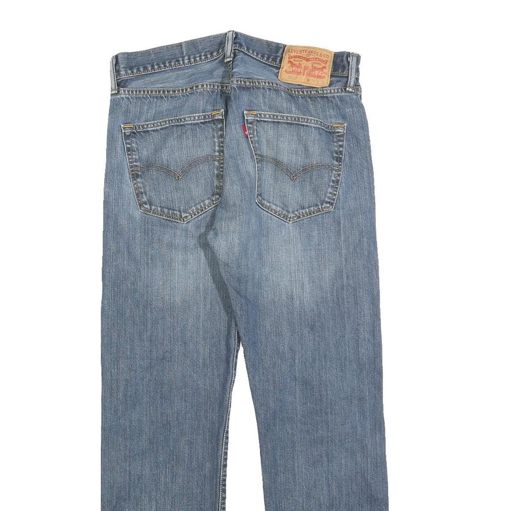 LEVI'S 501 Mens Jeans Blue Regular Straight Denim Medium W31 L30 Classic Button