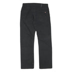 DICKIES Mens Black Cotton Blend Regular Straight Trousers W30 L29 Workwear