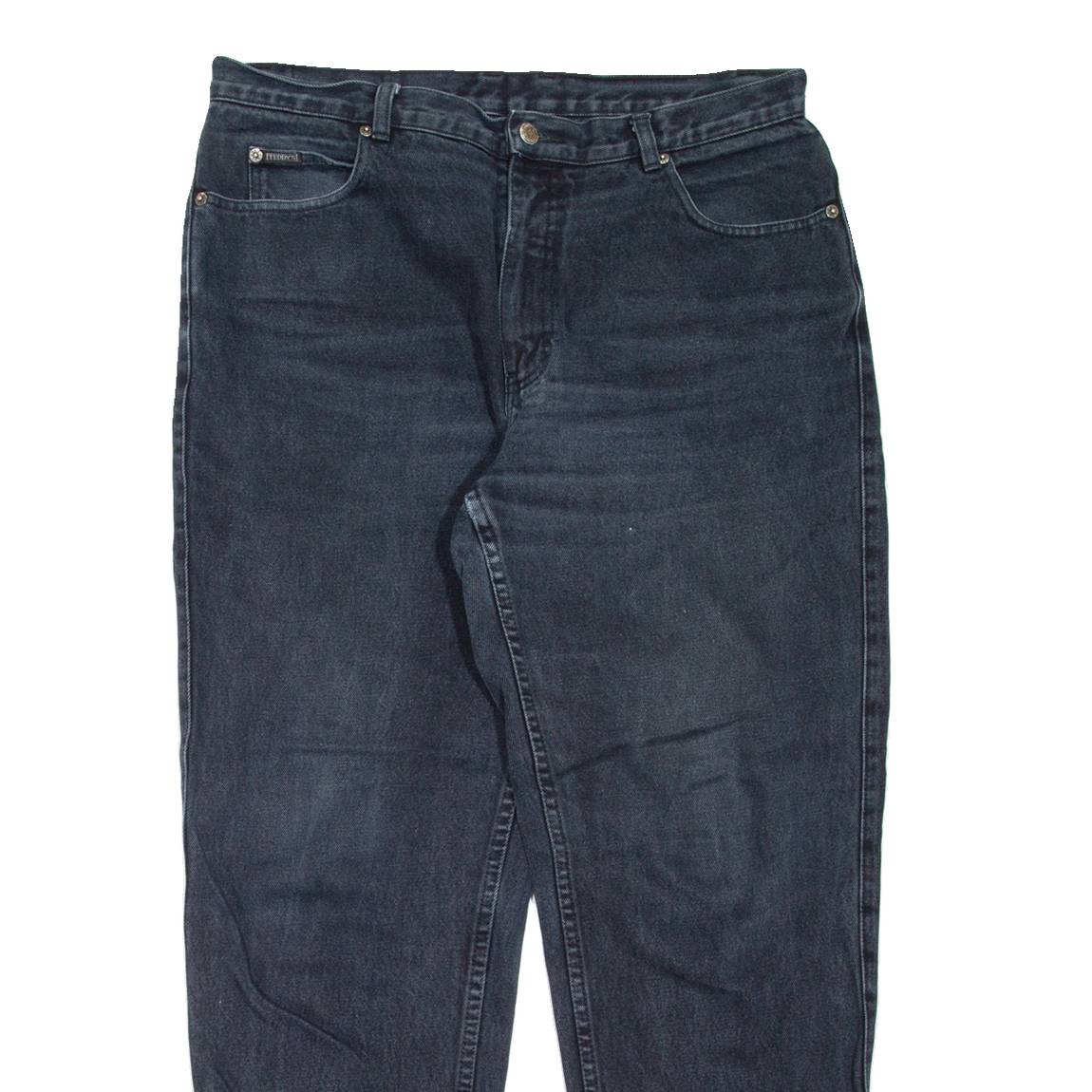 TEDDY'S Womens Jeans Black Regular Mom W34 L30