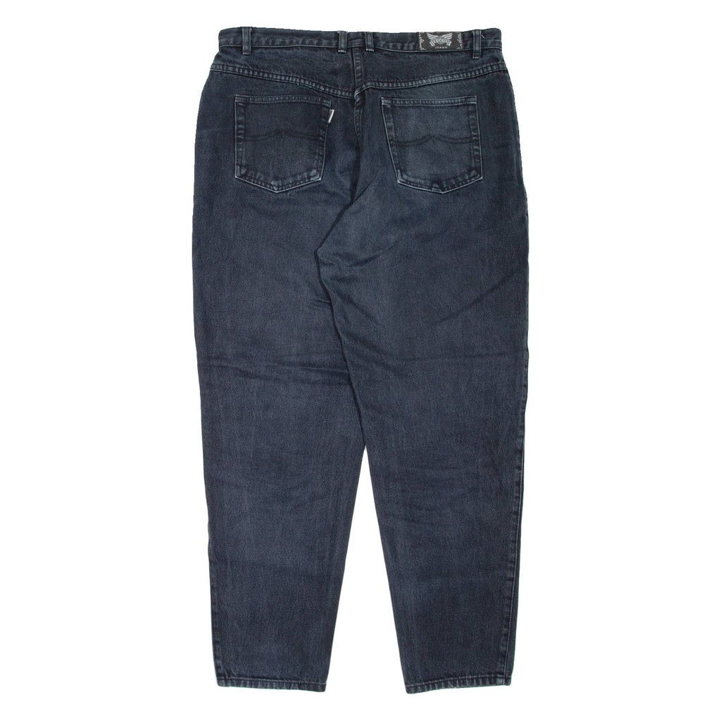 TEDDY'S Womens Jeans Black Regular Mom W34 L30