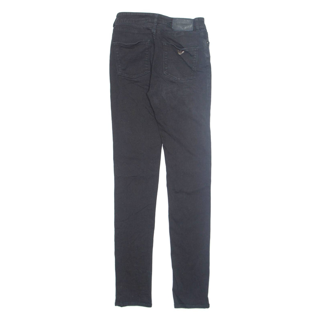 EMPORIO ARMANI Womens Jeans Black Regular Tapered W27 L32