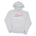 CHAMPION Mens Grey Ballard Volleyball Hoodie M Cotton Blend Pullover Sweatshirt