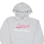 CHAMPION Mens Grey Ballard Volleyball Hoodie M Cotton Blend Pullover Sweatshirt
