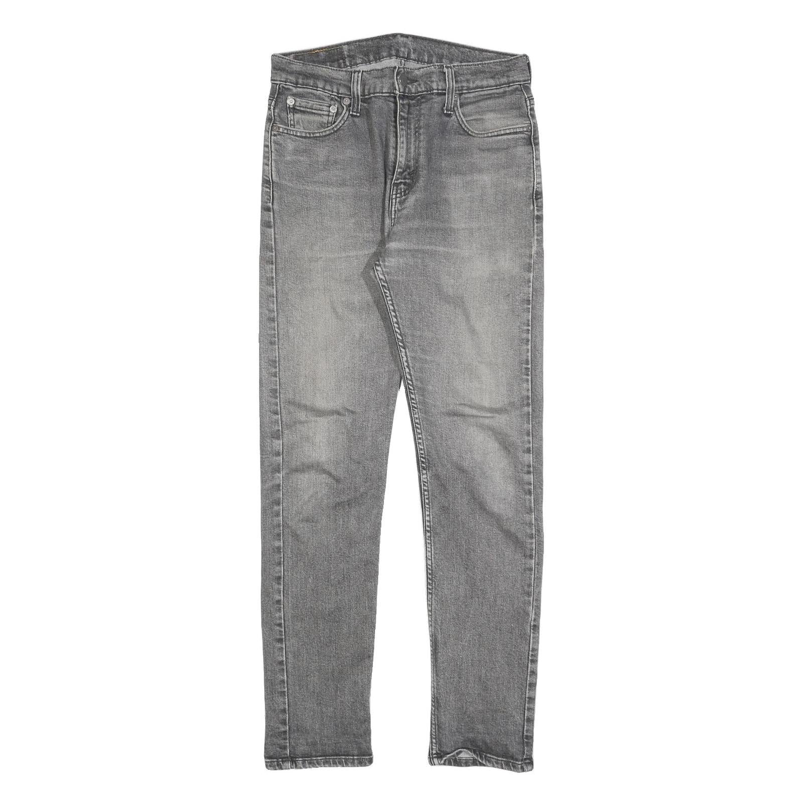 LEVI'S 510 Mens Slim Grey Denim Jeans W30 L32 Casual Zip Cotton Blend