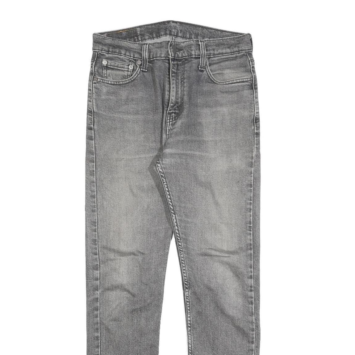 LEVI'S 510 Mens Slim Grey Denim Jeans W30 L32 Casual Zip Cotton Blend