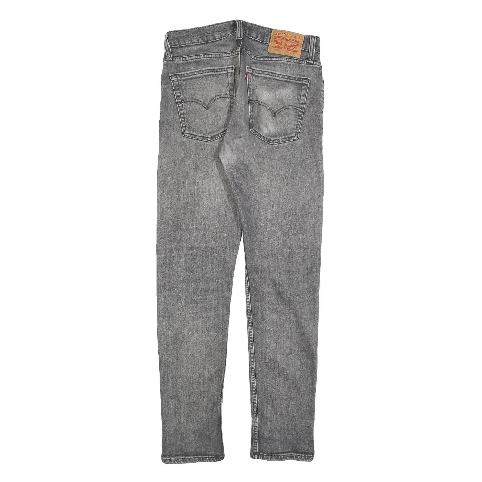 LEVI'S 510 Mens Slim Grey Denim Jeans W30 L32 Casual Zip Cotton Blend