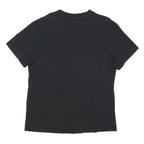 TRUE RELIGION Mens Black Graphic T-Shirt L Short Sleeve V-Neck Cotton Blend