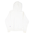 CHAMPION Mens White Pullover Hoodie S Cotton Blend Casual Comfortable