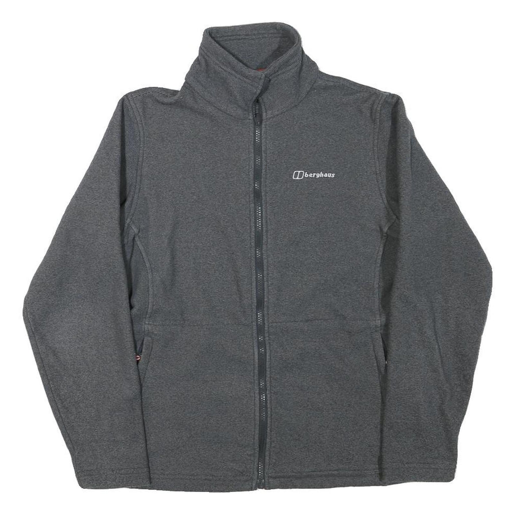BERGHAUS Womens Grey Jacket UK 12 Polyester Blend Zip Outdoor Casual