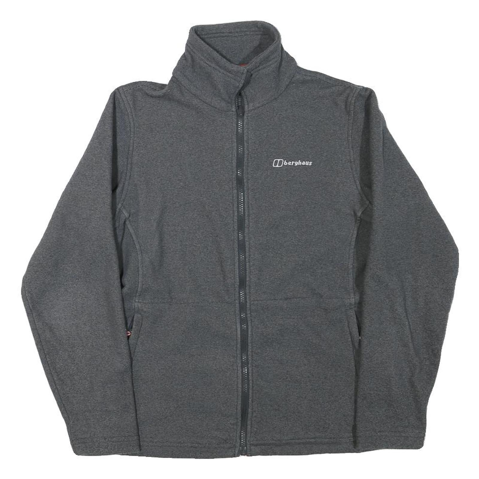 BERGHAUS Womens Grey Jacket UK 12 Polyester Blend Zip Outdoor Casual