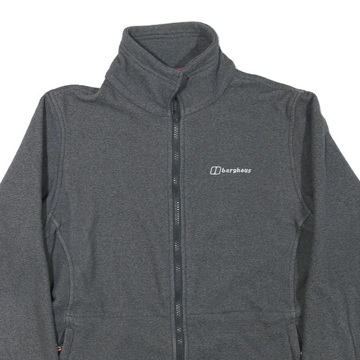 BERGHAUS Womens Grey Jacket UK 12 Polyester Blend Zip Outdoor Casual