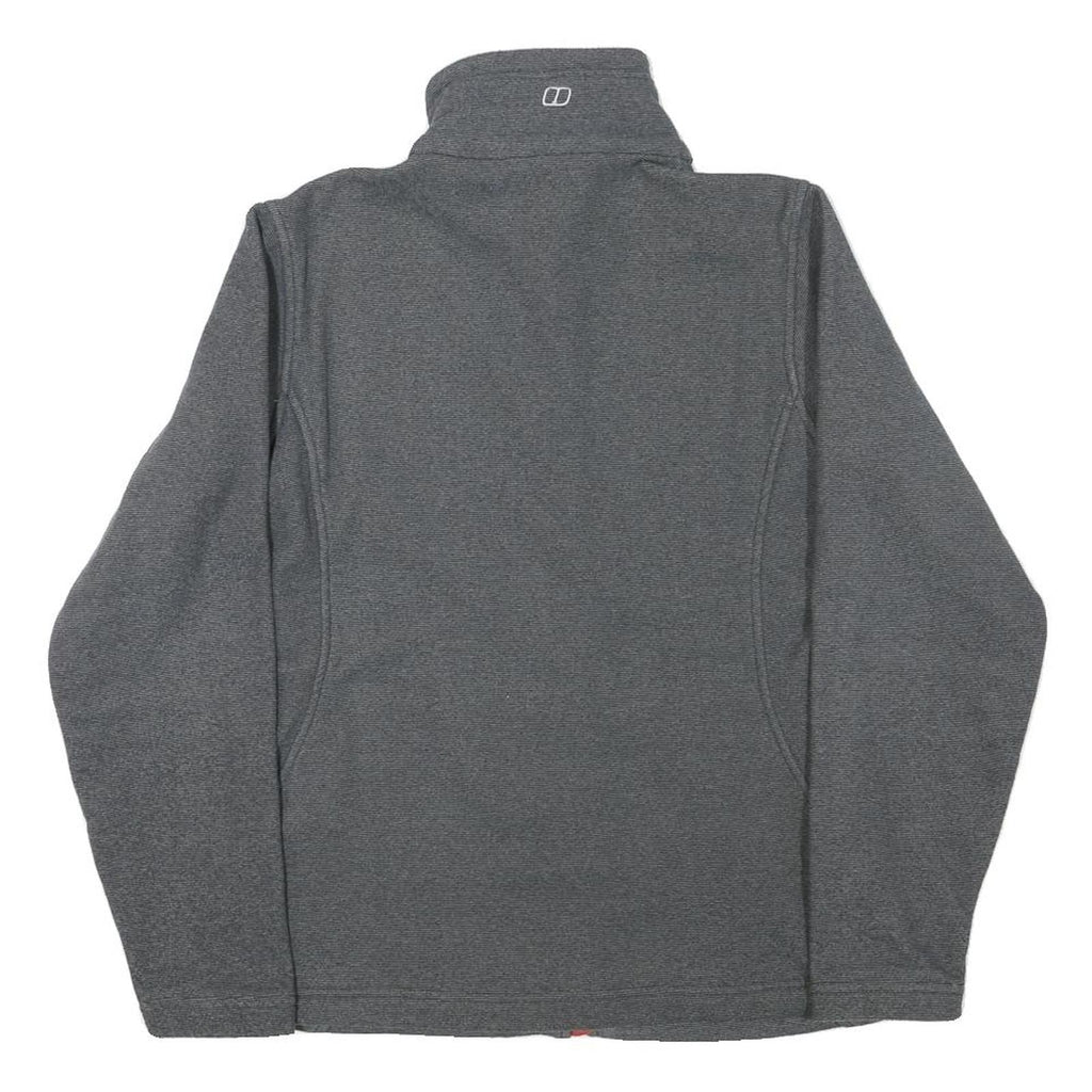 BERGHAUS Womens Grey Jacket UK 12 Polyester Blend Zip Outdoor Casual