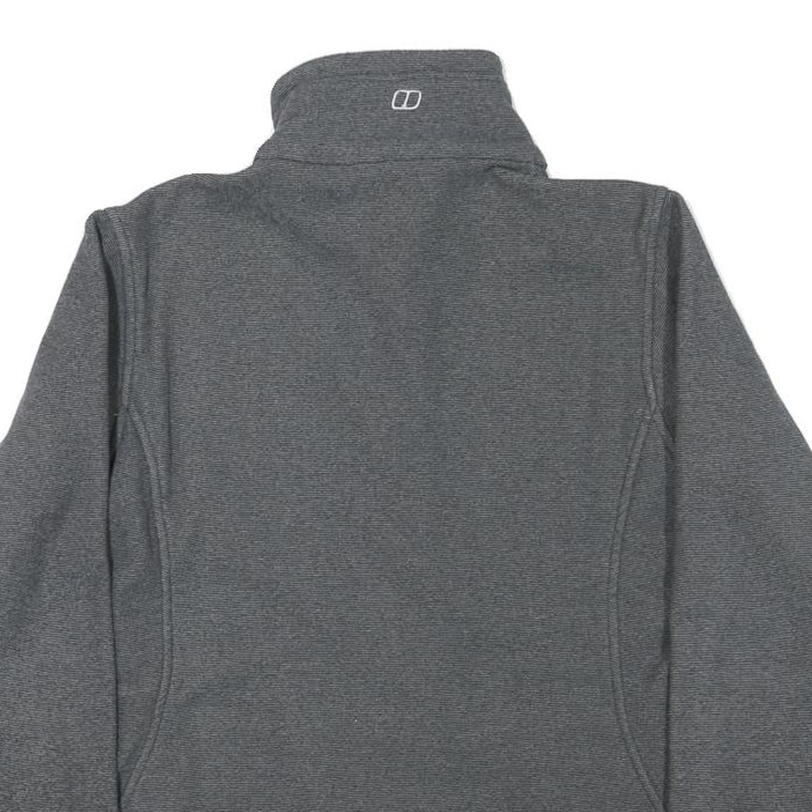 BERGHAUS Womens Grey Jacket UK 12 Polyester Blend Zip Outdoor Casual