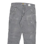 CARHARTT Mens Cotton Blend Grey Relaxed Fit Straight Leg Trousers W32 L27