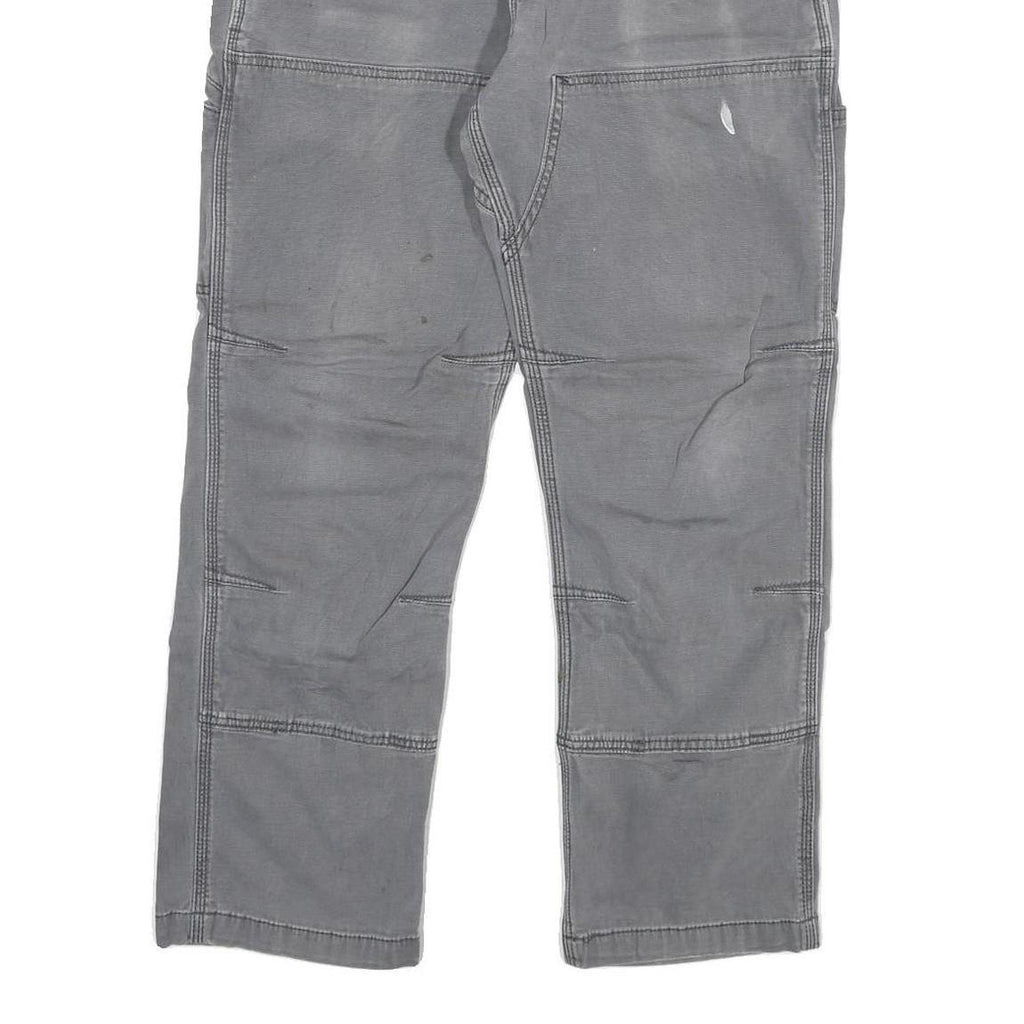 CARHARTT Mens Cotton Blend Grey Relaxed Fit Straight Leg Trousers W32 L27