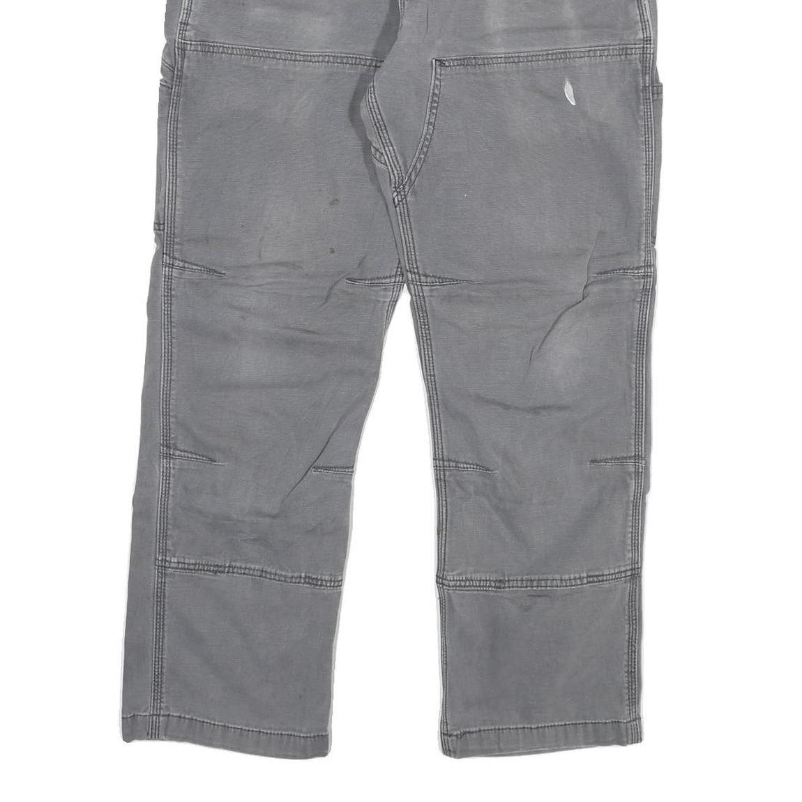 CARHARTT Mens Cotton Blend Grey Relaxed Fit Straight Leg Trousers W32 L27