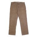 DICKIES Mens Regular Fit Brown Denim Workwear Jeans W36 L35 Durable Zip Closure