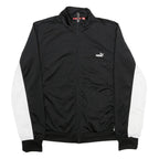 PUMA Womens Black & White Zip Jacket UK 16 Polyester Track Sportswear