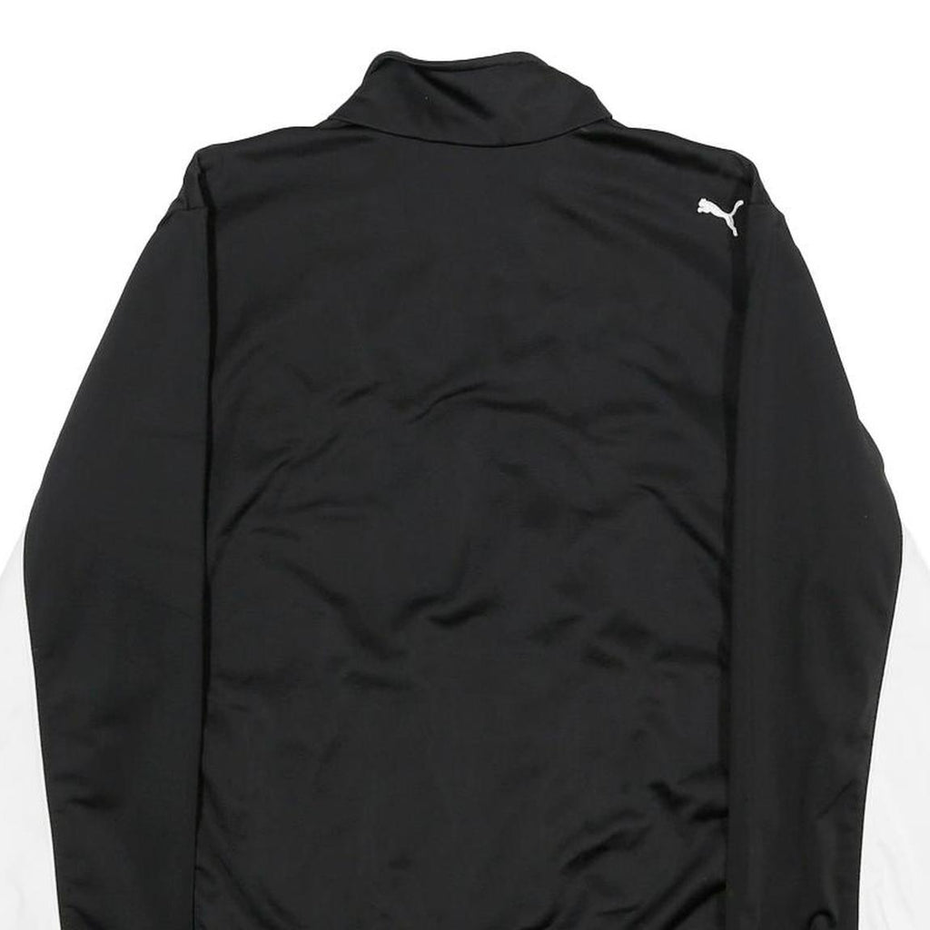 PUMA Womens Black & White Zip Jacket UK 16 Polyester Track Sportswear