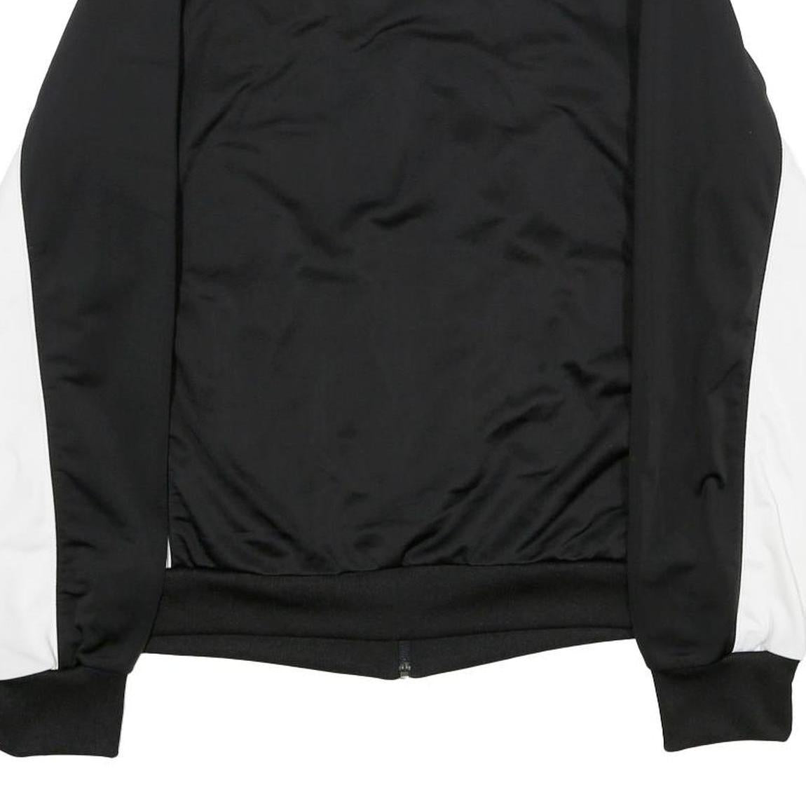 PUMA Womens Black & White Zip Jacket UK 16 Polyester Track Sportswear