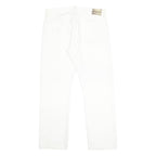 POLO RALPH LAUREN Mens White Regular Straight Denim Medium W36 L32 Cotton Zip