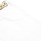 POLO RALPH LAUREN Mens White Regular Straight Denim Medium W36 L32 Cotton Zip